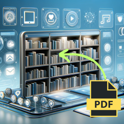 Displaying PDF in a digital library